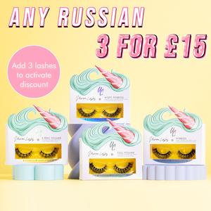 UNICORN COSMETICS RUSSIAN STRIP LASHES (3 for £15)