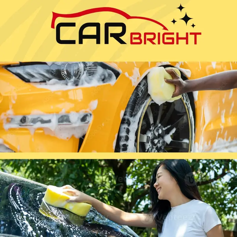 Jumbo Car Wash Sponge Washing Sponges Cleaning Valet Car Care Soft Pack of 9 1