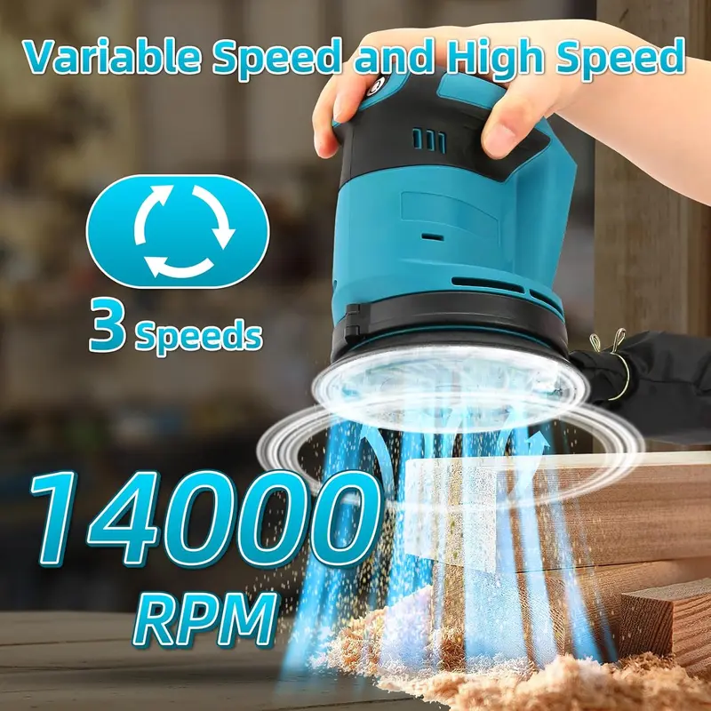Cordless Random Orbital Sander 18V Li-ion 5" Dust Bag Discs Machine For Makita 8