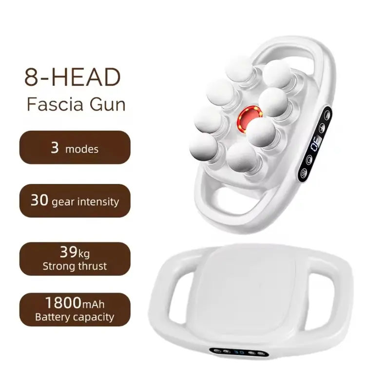 16-Head Fascia Gun High-Frequency Vibration Body Massage Gun for Back, Waist, Neck, Shoulder and Muscle Comfort massager  with  heat 4