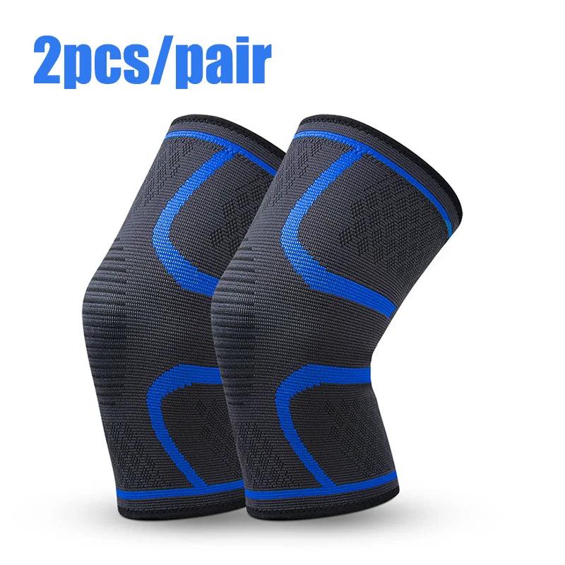 2pcs Adjustable Knee Pads - Shock-Absorbing Protective Braces for Running and Cycling 5