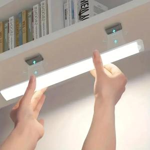 USB Rechargeable Wireless Cabinet Light, LED Smart Human Body Sensor LED Light, Magnetic Self-adhesive Wardrobe Light for Dresser Room Kitchen Table