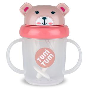 Tippy Up Sippy Cup (Series 3), with Weighted Straw (Valve Free), Betsy Bear, 200ml