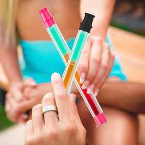 Shot Straw Set, 1/2 Sets Portable Beverage Straw with Lanyard & Brush, Reusable Drinking Straw for Holiday Party Wedding Cocktail Bar Beach