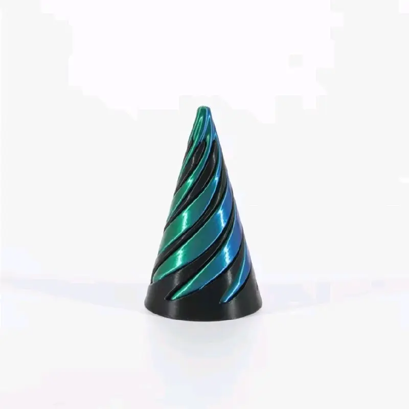 3D printed Helix screw rotating toys stress reducing tool pyramid pass through sculpture spiral cone Ornaments home decoration 7