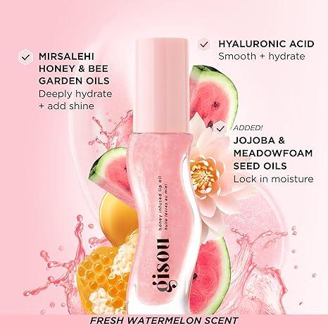 Product Introduction of Gisou Honey Infused Hydrating Lip Oil,  Gisou Honey Lip Oil, Nourishing Lip Moisturizer for Dry Lips, High Shine,Lip Balm, Lipstick, Lip Oil,Glossy (8ml) 19