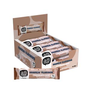 YuBi Bar Protein Flapjacks, Chocolate Crisp, 13g Protein, Low Sugar, Gluten Free, 12 Pack Snack