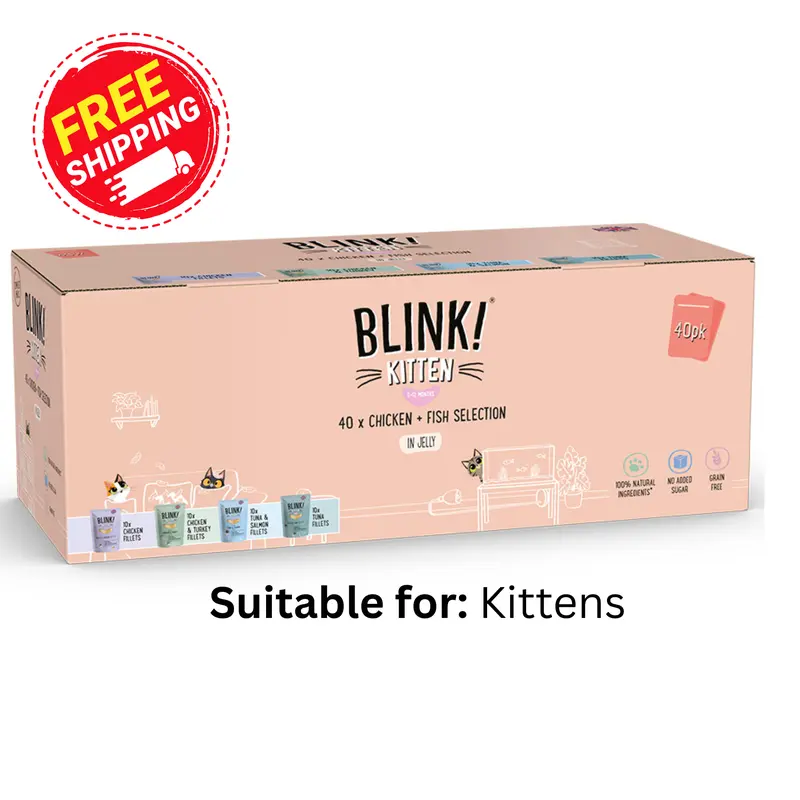 40 x 85g Blink Premium Wet Kitten Food Chicken & Fish Selection in Jelly 2