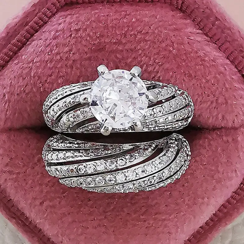 Stylish Engagement Rings for Women – Elegant Jewelry for Parties, Perfect for New Year & Valentine's Day 0