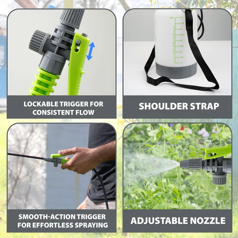 2L/3L/5L Garden Pressure Sprayer - Portable Hand Pump  Bottle 4