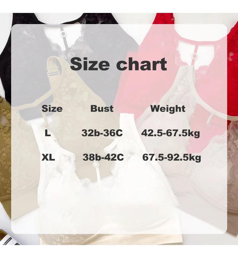 Product Introduction of Sexy Hollow Lace Underwear Latex Chest Pad Without Steel Ring Gathering Anti Beauty Back Wrapped Bra 22