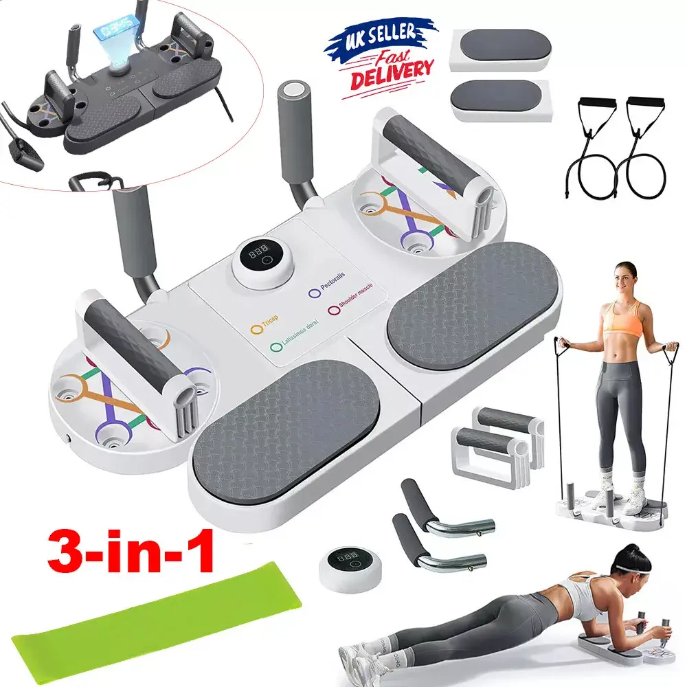Portable Push Up Board Core Muscle Training Workout Equipment Home Gym Exercise