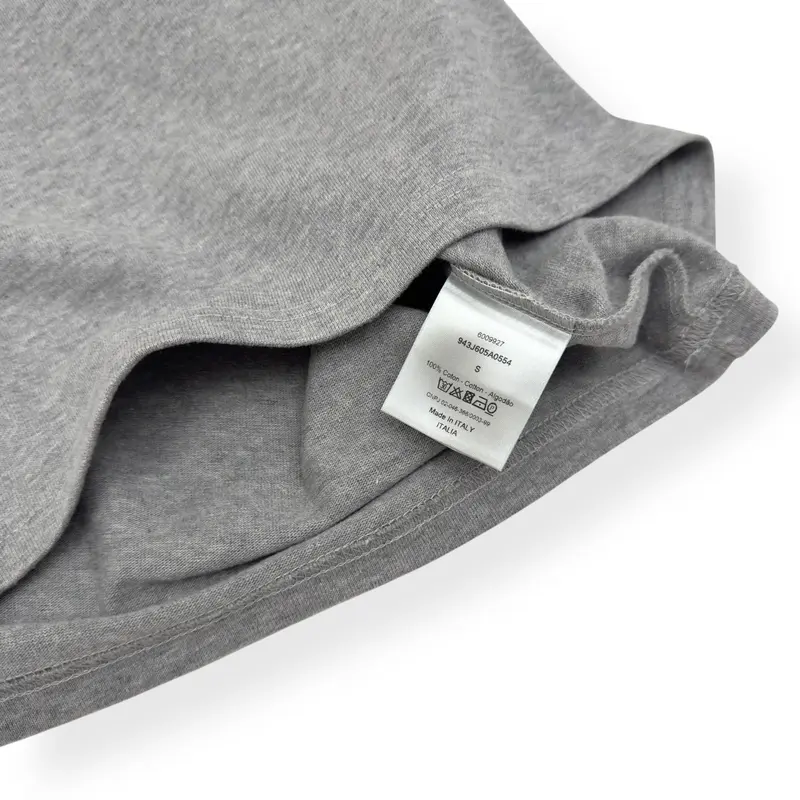 PRE-OWNED DIOR CD ICON LOGO T-SHIRT GREY S 4