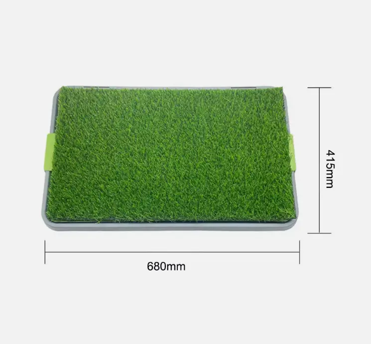 Large Pet Dog Toilet Mat Indoor Restroom Training Grass Potty Pad Loo Tray PadUK 1