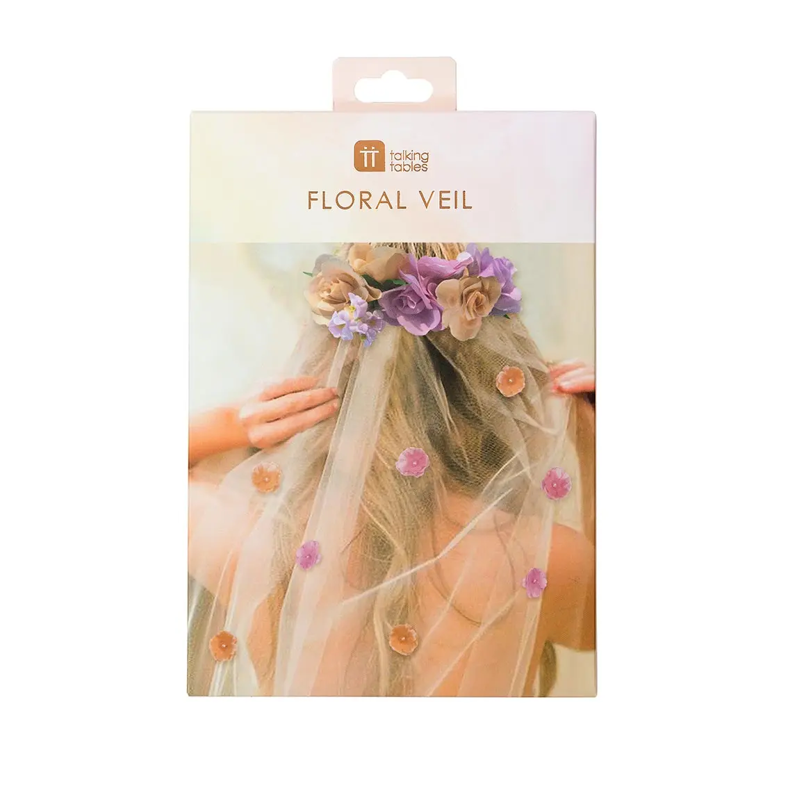Floral hen party veil