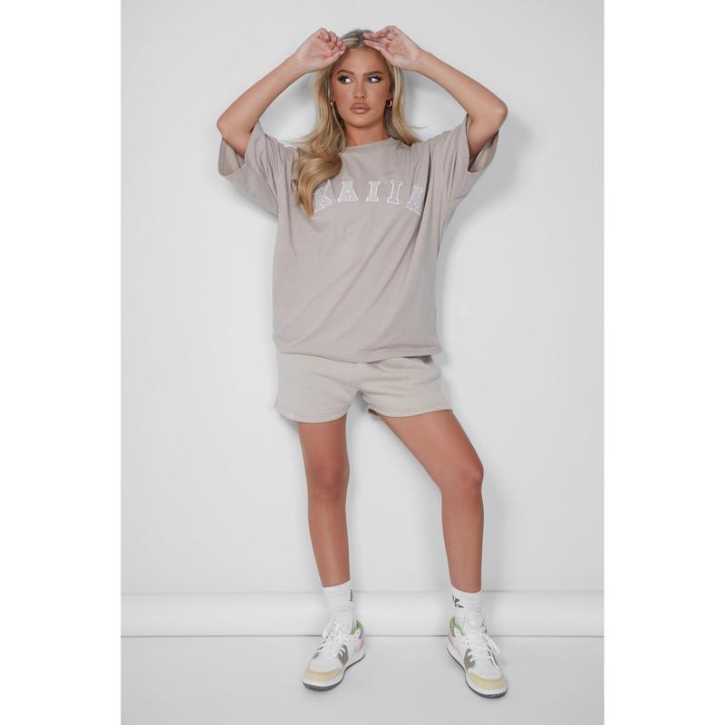 Kaiia Oversized T-shirt Stone 7