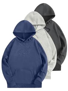 Men's Solid Color Hoodie, Casual Loose Long Sleeve Hooded Sweatshirt for Spring & Fall, Fashion Men's Clothes for Daily Wear