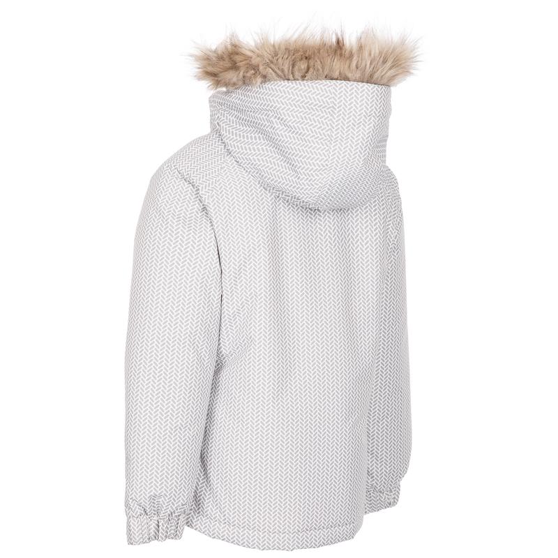 Trespass Girls Ski Jacket Padded Removable Hood 4 Pockets Denia 1