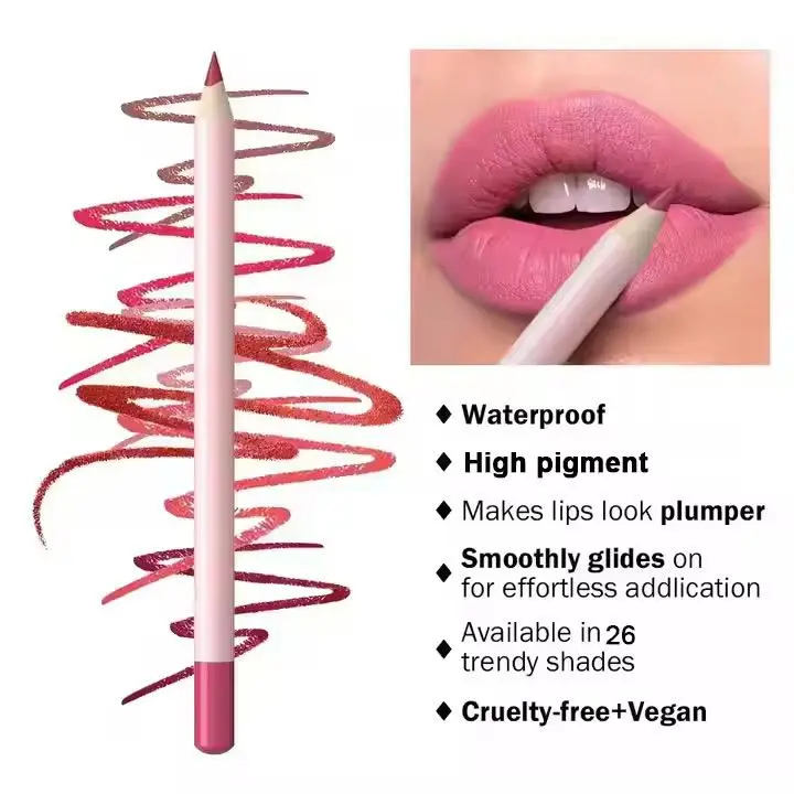 Long Lasting Lip Liner Combo – Natural Smooth Lip Cosmetic Set with Brown, Cappuccino & Wherever Walnut Shades – Daily Makeup Inspired by Mario, Patrick Ta, Refy & Poundland – Lipliner + Lip Oil Duo Cosmetic 3