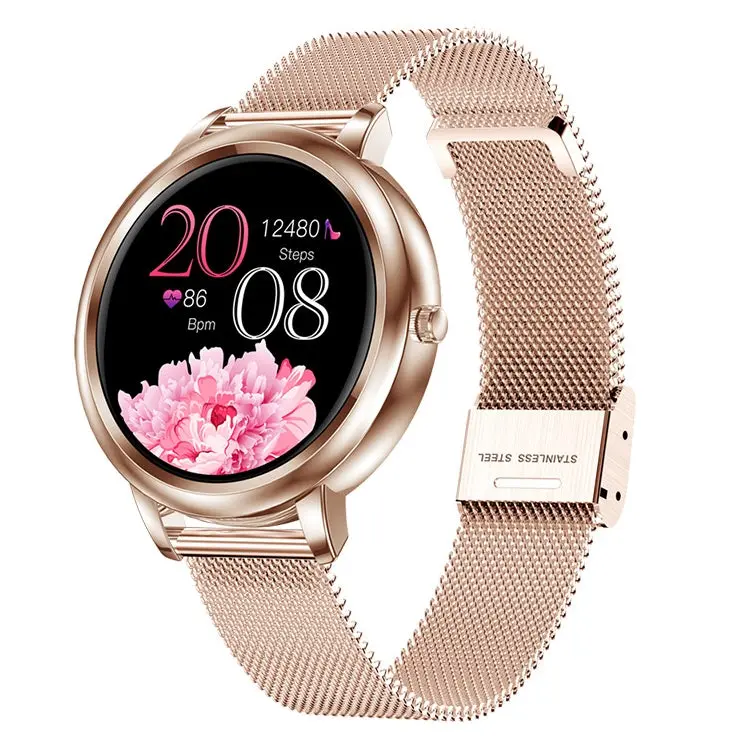 1.09 inch IPS Color Screen IP67 Waterproof Smart Watch, Support Sleep Monitoring / Heart Rate Monitoring / Blood Pressure Monitoring / Multi-sports Mode, Style: Steel Strap, Steel Strap (Gold), Steel Strap (Silver) 0