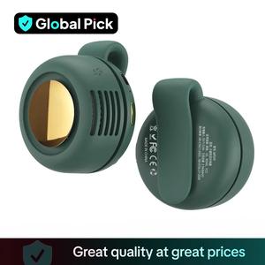 Portable Silent Mini Bladeless Electric Fan, Adjustable 3-speed Suspended Collar & Waist Fans, Rechargeable Rotating Body Fan, Suitable for Outdoor & Travel & Office, Travel Accessories