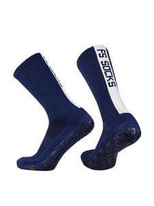 Unisex Letters Print Soccer Socks, Casual Sports Breathable Anti-Slip Crew Socks For Exercise Running Competition Outdoor Wear, Athletic Socks