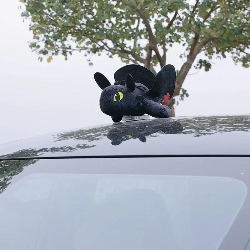 Product Introduction of Dragon Car Accessory, Toothless Car Accessory, Toothless Dragon Toy, Double Evil Spirit Doll with Suction Cup 1