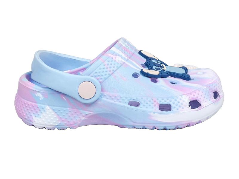 Disney Stitch Girls Clogs Sandals + 3D Charms Summer Sliders Beach Shoes Uk Size 8-1 2