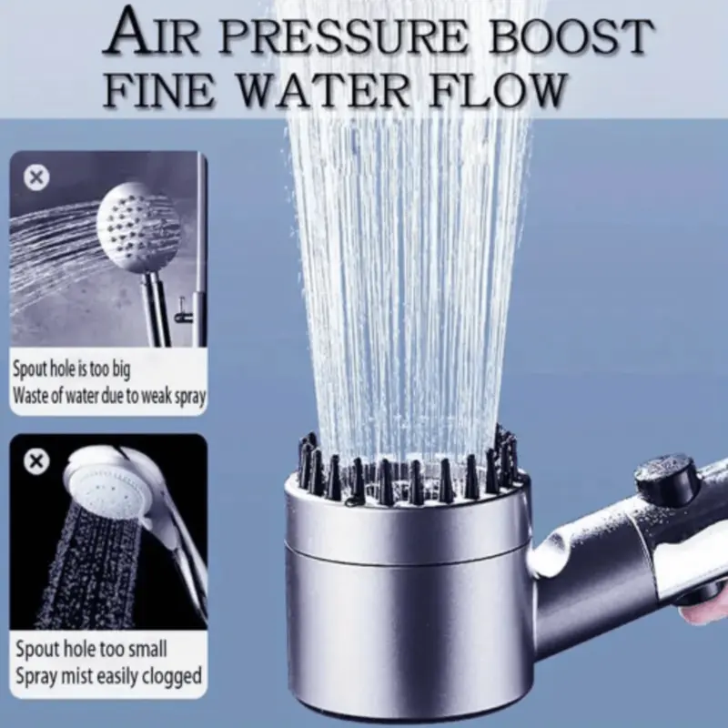 Shower Head with Filter and 3 Modes, Handheld High Pressure Spray for Scalp and Skin, Ideal for Low Flow, Water Saving Upgrade 4