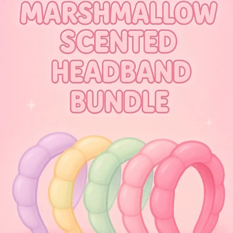 Marshmallow Beauty Easter Newness 5 scented headband bundle 0