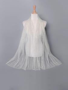 Women's Solid Color Glitter Shawl, Lightweight Soft Comfortable Scarf for Daily Wear, Fashion Accessories for Women & Girls, Clothes