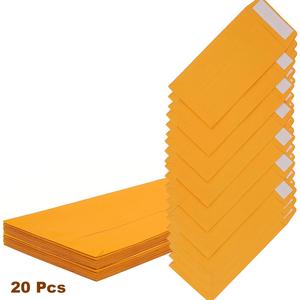 Cash Envelope, 20/50/100pcs Kraft Paper Envelope, Peel and Seal Cash Envelopes for Cash Savings and Budgeting, Office Supplies