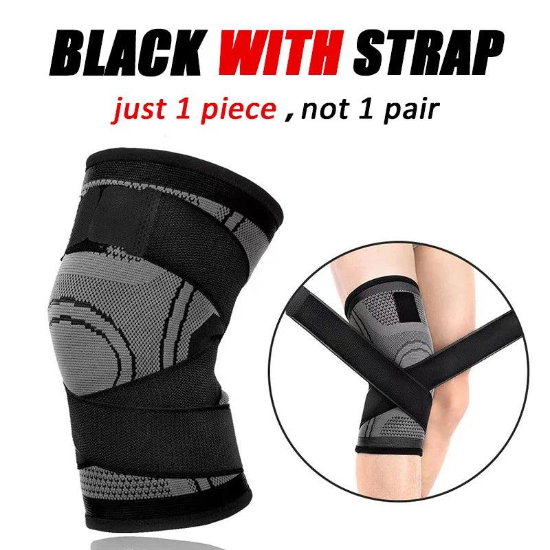 2pcs Adjustable Knee Pads - Shock-Absorbing Protective Braces for Running and Cycling 3