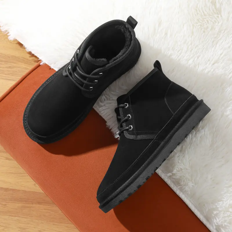 Bruno Marc Mens Snow Boots Winter Insulated Waterproof Outdoor Boots SBSB2402M FuzzyGo Men's Cozy Footwear Walking Shoes 7