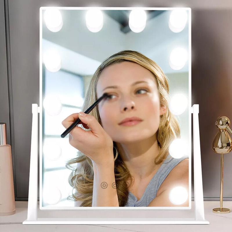 Professional Hollywood Style Vanity Mirror - 12 LED Lights with Dimmer - Glam Dressing Table Mirror for Makeup & Self Care UK 7