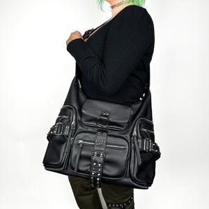 Moto Utility Hobo / Slouch Bag By Wicked Misfit