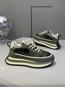 Men's Fashionable Lace Up Low Top Sneakers, Casual Comfortable Breathable Sports Running Shoes, Male All-match Shoes for Daily Wear