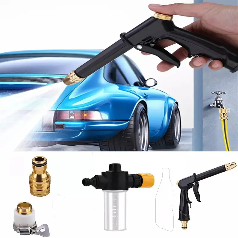 High-Pressure Water Wash Gun for Car Washing, Metal Brass Nozzle, Best for Car, Garden, Lawn 8
