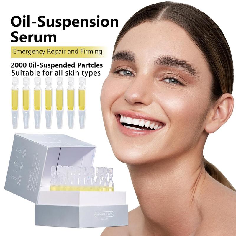 Emergency Repair and Firming Oil-Suspension Serum, Hyaluronic Acid Tubes, Focused Serum for Fine Lines and Wrinkles, Improve Balance, Firmness and Elasticity for Youthful Skin, New Year Gift 1