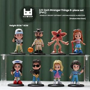 Cadeau d'anniversaire, cadeau de Noël, nouveau produit de commerce électronique transfrontalier : figurine de 3,5 pouces de Steve, la plante carnivore de Stranger Things, avec socle.