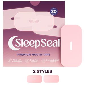 SleepSeal Premium Mouth Tape for Improved Sleep & Breathing - 30 Night Supply - Vented or Non-Vented - Naturally Enhances Jawline, Sleep Quality and Reduces Snoring for Night-Time Mouth Breathers - Dermatologically Tested, Hypoallergenic Sleep Tape
