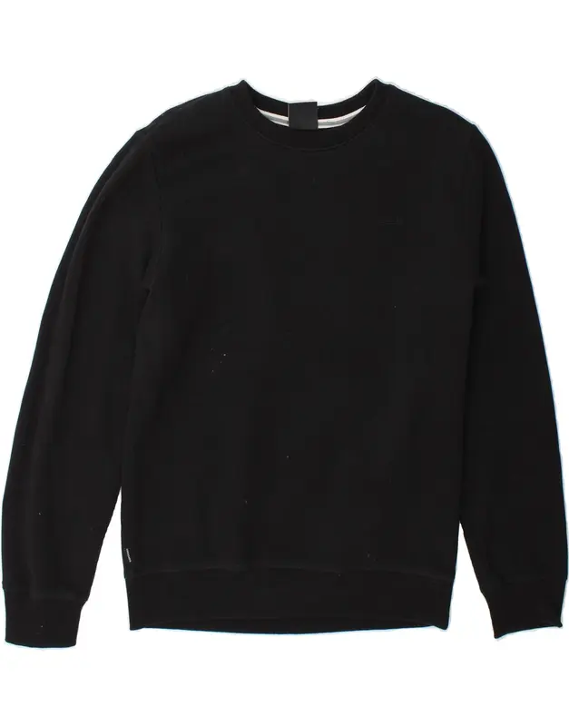 Pre-Owned Vintage SUPERDRY Mens Sweatshirt Jumper Medium Black Cotton 0