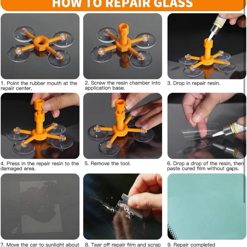 Car Windshield Crack Repair Kit – DIY Glass Fix Tool | Easy Auto Window Repair 1