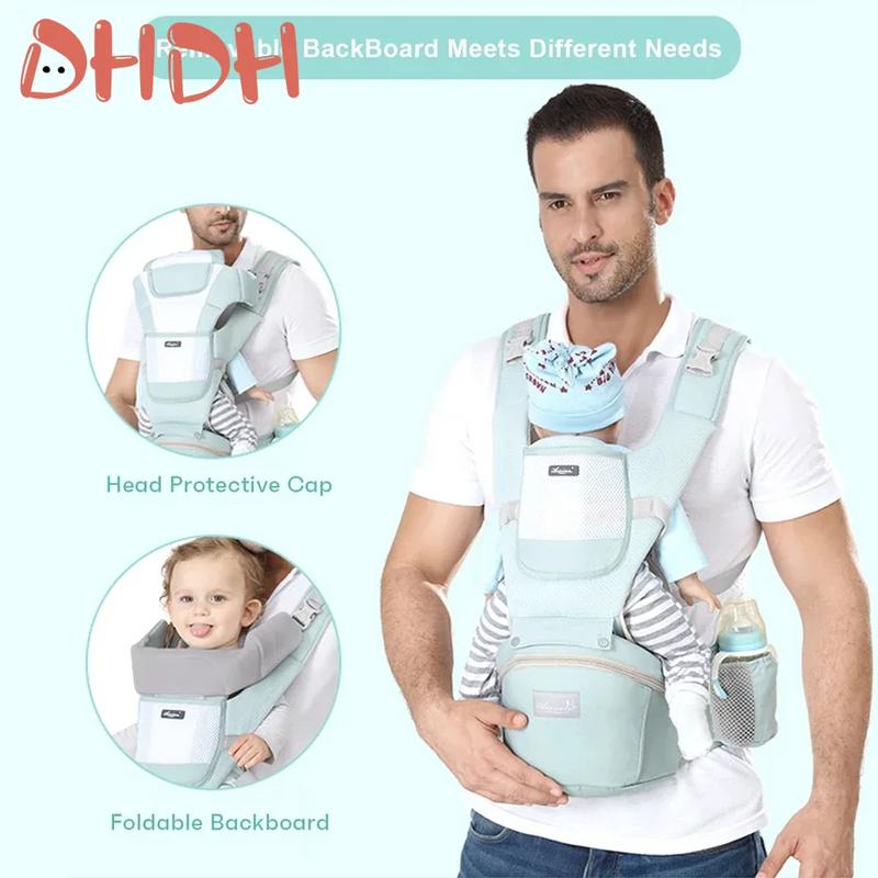 New Adjustable Ergonomic Baby Carrier Four Seasons Universal Baby Carrying Bag Waist Stool Strap Portable & Multifunctional 2