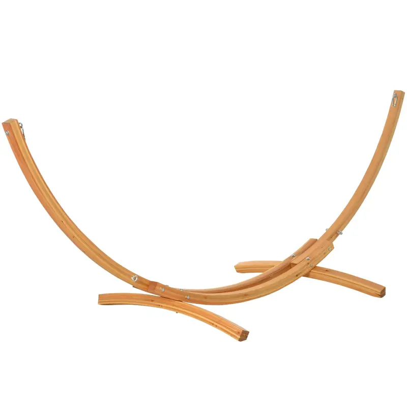 Outsunny 3.25m Wooden Hammock Stand Universal Fit Garden Picnic Camp Accessories 0