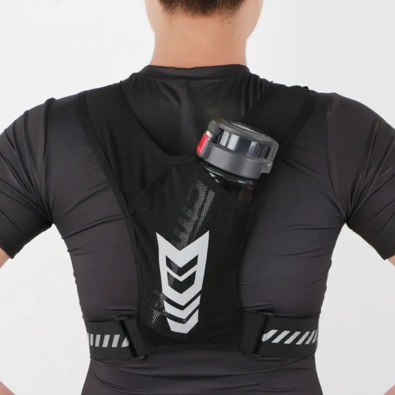 Water Bottle Chest Pack Running Vest Cycling Backpack Phone Breathable Comfort 8