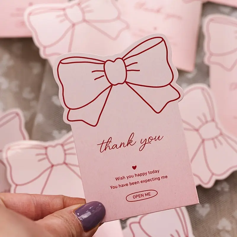 40pcs Pink Bow Thank You Stickers Pink Coquette Bow knot Self-Adhesive Seal Labels Sticker for Boxes Water Bottles Baker Goods Decor 3