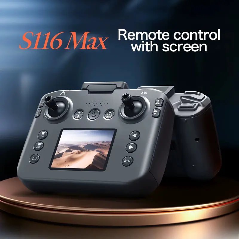 S116 MAX Drone with Screen Control – 8K HD Camera, IR Obstacle Avoidance, ESC, Brushless Motor, Foldable RC Quadcopter for Aerial Photography 3
