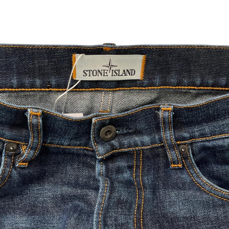 Men's Applique Logo Jeans Blue Size Waist 32" 6
