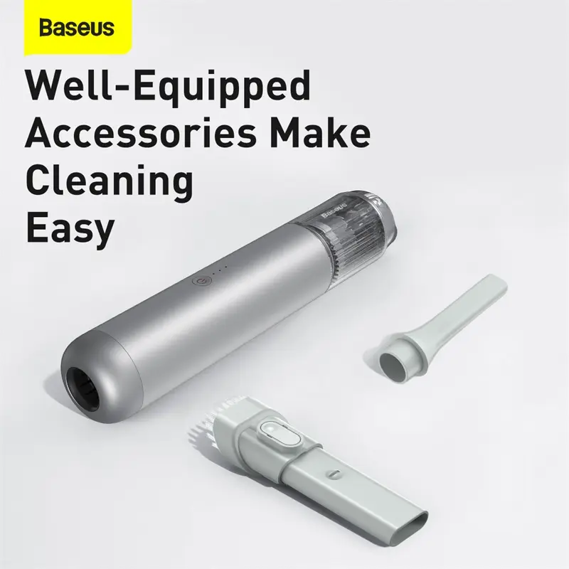 【Free Gift】Baseus A3 Car Vacuum Cleaner (15000pa Suction Force) - Portable Wireless Cleaning Helper with 45 Min Battery Life 2